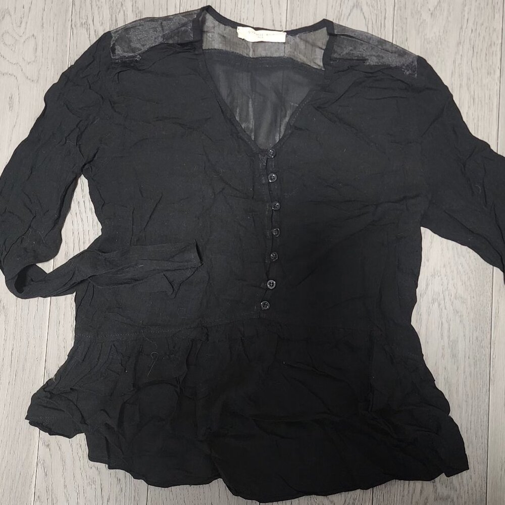 Feminine peplum top